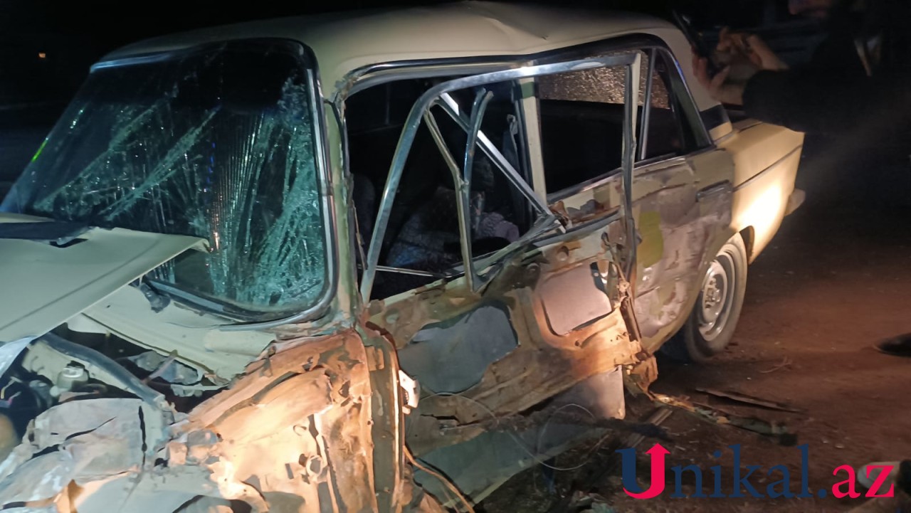 Tovuzda sərnişin avtobusu avtomobillə toqquşdu, xəsarət alan var - FOTOLAR